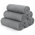Orighty ORIGTHY Toallas de Gimnasio Altamente Absorbentes Toallas de Sudor Suaves y de Secado Rápido para Uso Diario Toalla Multiusos para Gimnasio, Deporte, Salón, Spa, Hotel 16 x 27 Pulgadas Gris Paquete de 6
