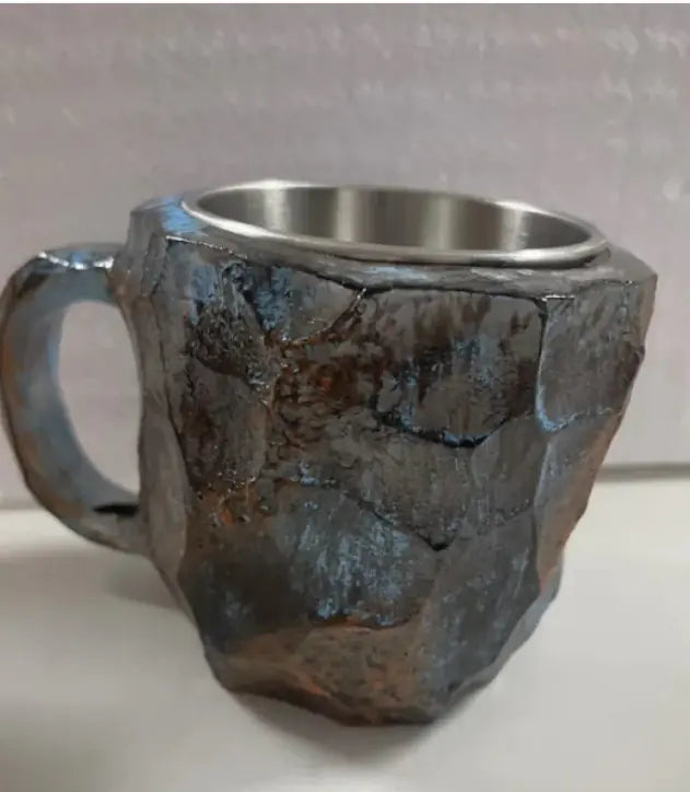 Taza de Café de Resina y Cristal Mineral