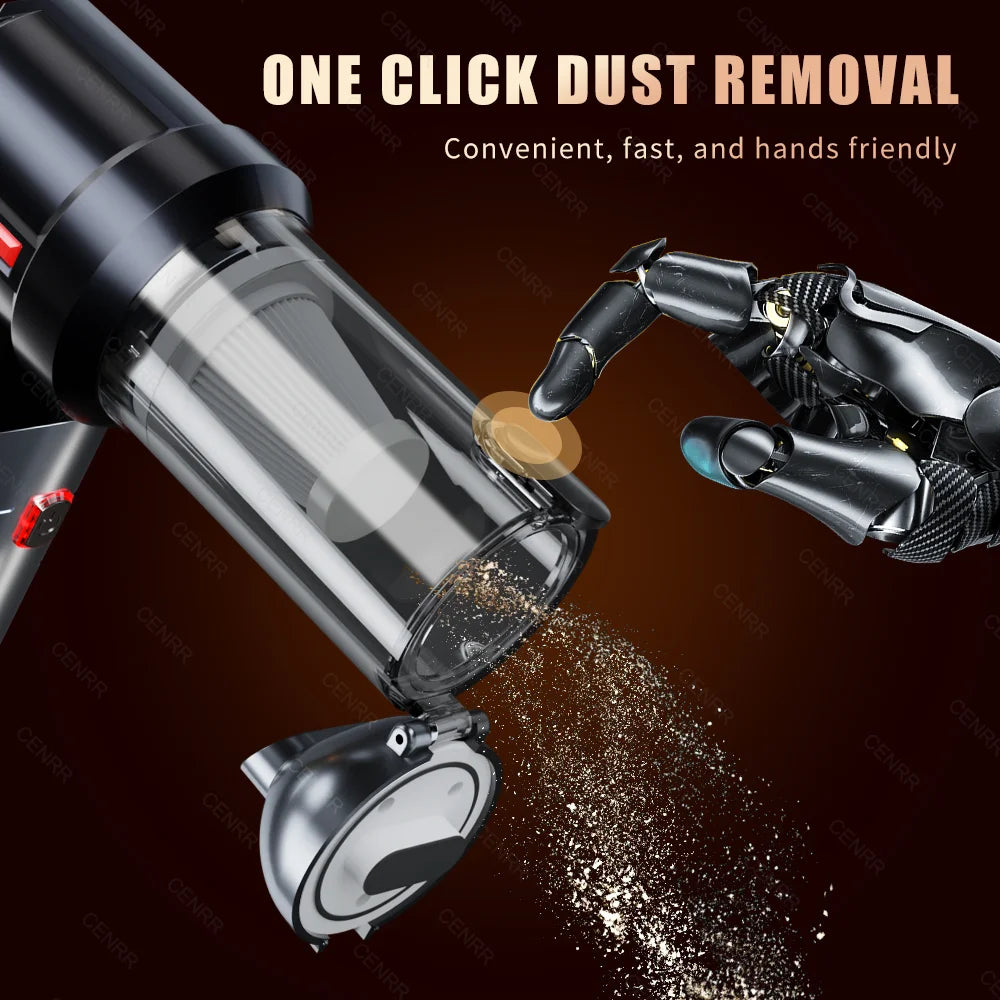 Aspiradora para coche CENRR Mini 998000 Pa, potente, inalámbrica y portátil, para el hogar, aspiradora de mano con función de soplador para limpieza del coche.