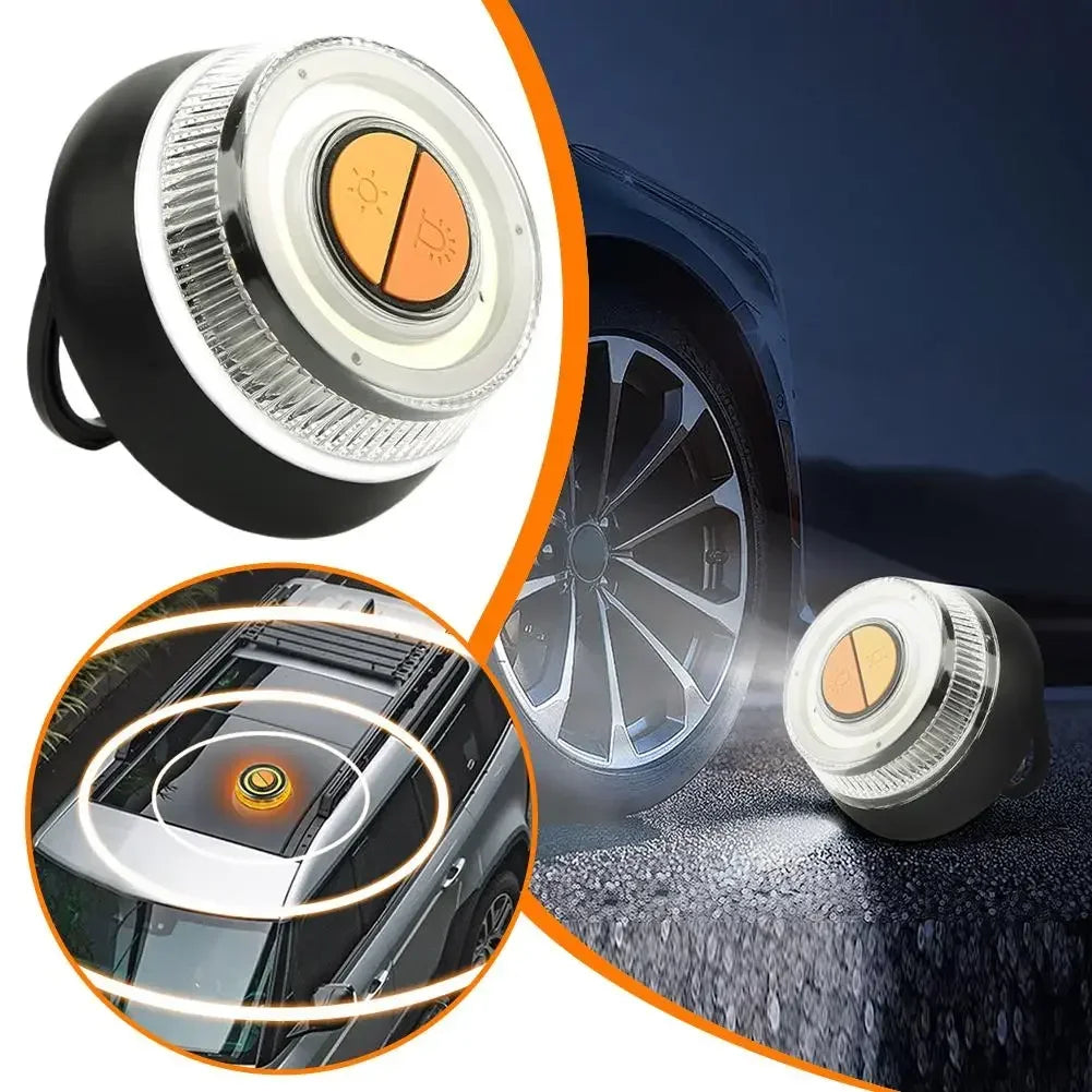 Baliza V16 LED para coche homologada DGT 3.0 con geolocalización, señalización 360°, luz de emergencia.