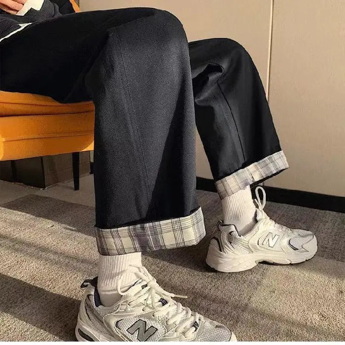 Pantalones Cargo de Mezclilla de Cintura Alta y Nueve Puntos