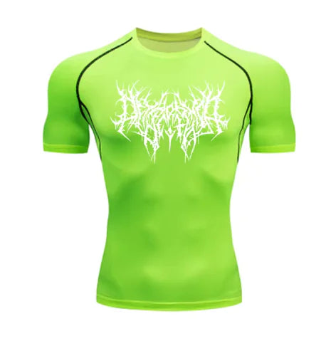 Camiseta Técnica Dark Core – Compresión GYM Hombre