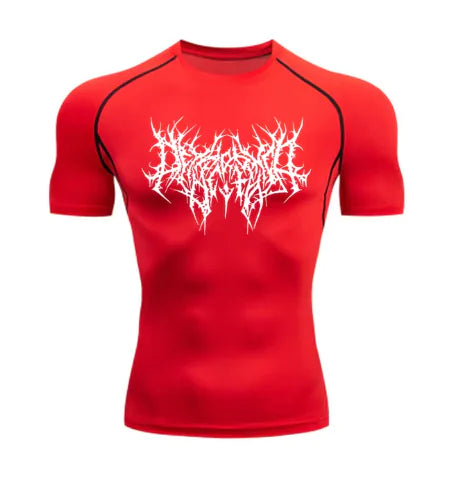Camiseta Técnica Dark Core – Compresión GYM Hombre