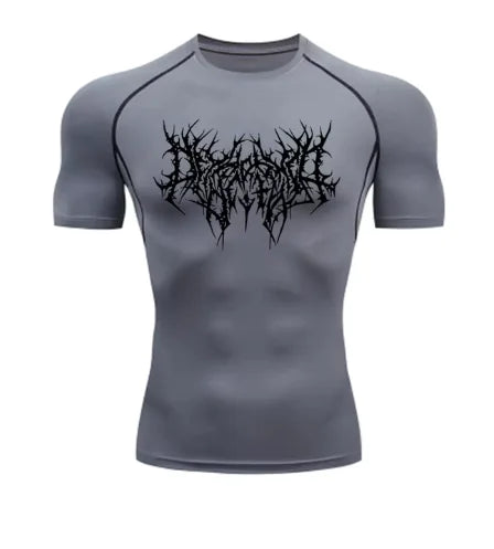 Camiseta Técnica Dark Core – Compresión GYM Hombre