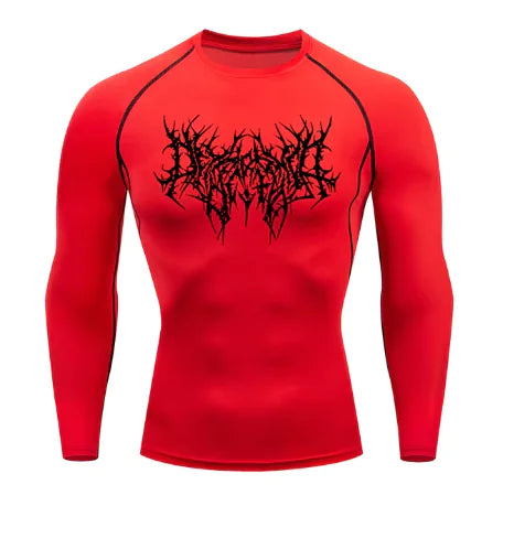 Camiseta Técnica Dark Core – Compresión GYM Hombre